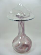 Murano- Vase - klar - lila - Ø oben ca 13 cm - Höhe ca 26,6 cm (21)
