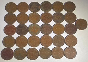 x31 1943 Australian Half Pennies No Y Dots King George VI, circulated, ungraded. - Picture 1 of 3