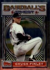 1993 Finest Baseball Card #72 Chuck Finley