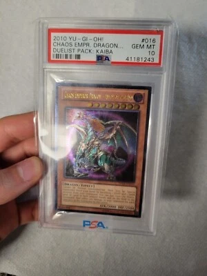2010 Chaos Emperor Dragon-Envoy Of The End Ultimate Rare PSA10 Yugioh DPKB-EN016 - Image 1 of 4