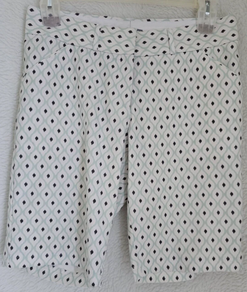 Pantalones cortos para mujer Peter Millar talla 6 blanco verde gris Foto 1 de 4