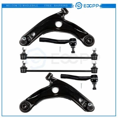 Brazos de control inferiores delanteros para Toyota Yaris 2007-2014 6 piezas barras estabilizadoras barras de amarre eslabones Foto 1 de 4