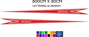 Pegatina diseño Shetland 300cm para Shetland 570 y otros modelos vinilo 3-5 años - Imagen 1 de 3