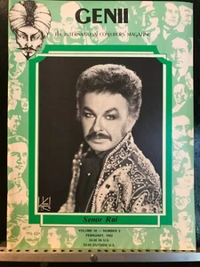 Senor Rai Genii Conjurors Magazine Magicians Vintage Feb 1982 Contents in Post - Picture 1 of 10
