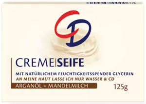 3 Stück Creme Seife, Seifenstück, mit Glycerin, Arganöl und Mandelmilch - Bild 1 von 4