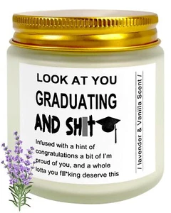 Funny Grad Candle Graduation Gift for Her 2025 College Nursing High School Ma... - Picture 1 of 8