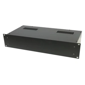 Penn Elcom 19 Zoll Rack Gehäuse 2HE 220 mm 19" Leer Gehäuse 2U Lüftungsschlitze - Bild 1 von 3