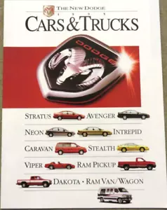 1995 Dodge Viper Stratus Intrepid Stealth Avenger Dakota USA Prospekt Brochure - Bild 1 von 6