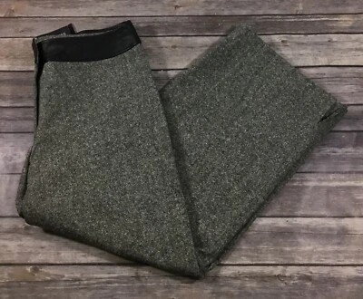 Express NWT Womens Crop Dress Pants 11 12 Juniors Wool Black White Stretch E60 - Image 1 of 4