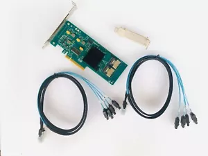Tarjeta controladora lógica LSI SAS 9211-8i 8 puertos 6 Gb/s +8087 a (4) cable SATA de 7 pines - Imagen 1 de 4
