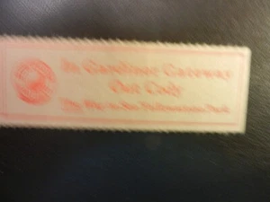 *NORTHERN PACIFIC* VINTAGE TRAIN/LUGGAGE LABEL/STAMP. Approx. 2.50" x 0.75" - Picture 1 of 1
