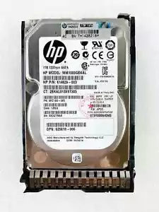 H P Proliant 1TB 7.2K Hot Plug 2.5" SFF 6G SATA MDL Hard Drive 656108-001 - Picture 1 of 3