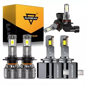 For Cadillac Escalade 2007-2014 AUXBEAM Combo LED/HID Headlight Fog Lights Bulbs - Picture 1 of 16