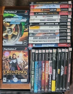 Playstation 2 20+ Game Lot Bundle Lord Of The Rings Need For Speed Star Wars +++ - Picture 1 of 7