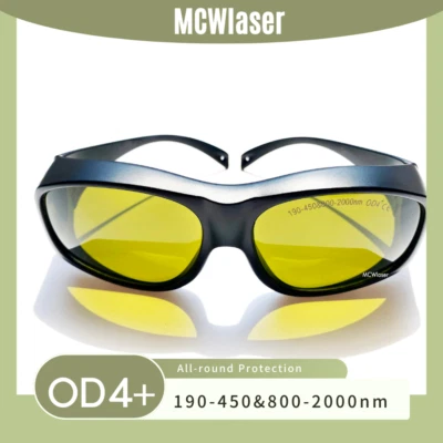 Laser Safety Glasses Goggles for 190-450 & 800-2000nm CE  MCWlaser - Image 1 of 4