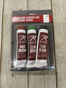 Rothco Camouflage Camo Face Paint Creme Tubes - Woodland - Picture 1 of 2