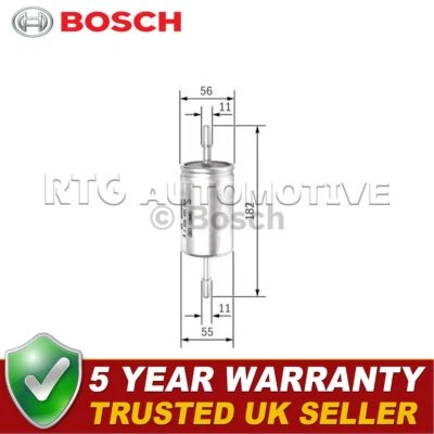 Filtro de combustible Bosch para Ford Focus 1998-2024 C-Max 2007-2019 Mazda 3 2003-2013 Foto 1 de 4