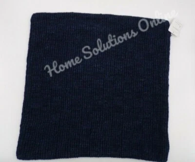 Pottery Barn Ivy Linen Textured Stonewashed Pillow Cover 22"  sq Navy #H517 - Image 1 of 4