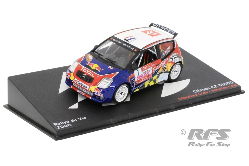 Sebastien Loeb Citroen C2 S1600 Rallye du Var 2008 Red Bull 1:43 Altaya IXO - Bild 1 von 1