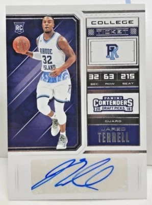 Jared Terrell 2018-19 Panini Contenders Draft Picks RC Autograph Auto SP  WOLVES - Image 1 of 2