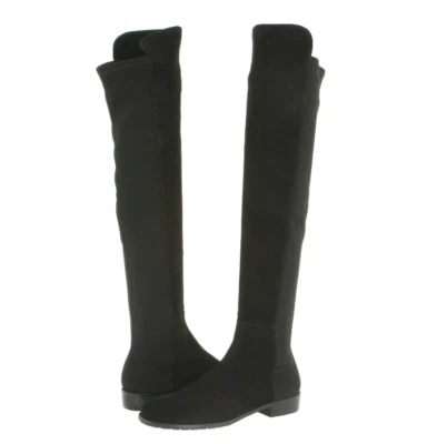 Stuart Weitzman Z118114 Womens Black Suede Over The Knee Boots Size 8 W - Image 1 of 2