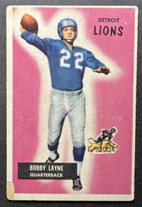 1955 Bowman #71 Bobby Layne HOF Lions - Bild 1 von 5