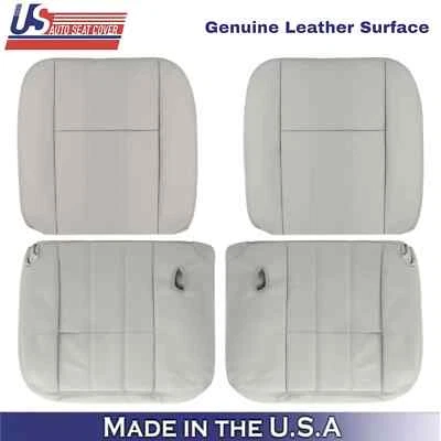 Cubiertas de asiento delanteras de cuero sintético Mercury Grand Marquis 2006-2011 Med Lt Stone Foto 1 de 4