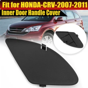 Left Black For 2007-2011 Honda CRV CR-V Front Interior Door Handle Covers Cap , - Picture 1 of 10