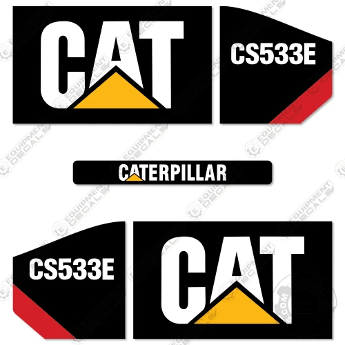 Fits Caterpillar CS533E Decal Kit Vibratory Compactor - 7 YEAR OUTDOOR 3M VINYL! - Image 1 of 1