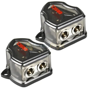 DS18 0 Gauge to Dual 0 Gauge Output Ground Distribution Blocks DB1020 Pair - Picture 1 of 7