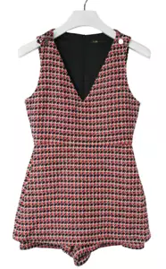 Maje Iroma Strampler Damen (Eu) 38 Ärmellos Tweed Muster Bunt - Bild 1 von 9