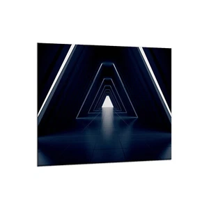 Küchenrückwand Glas 65x60 Spritzschutz Herd Spüle Fliesenschutz Abstrakt Schwarz - Bild 1 von 2