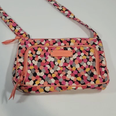 Bandolera Vera Bradley Correa Ajustable Portatarjetas Pixie Confeti Rosa Foto 1 de 4