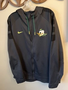 Nike University of Oregon Ducks XL Giacca Uomo Full Zip Therma-fit Grigio 32027x - Foto 1 di 7