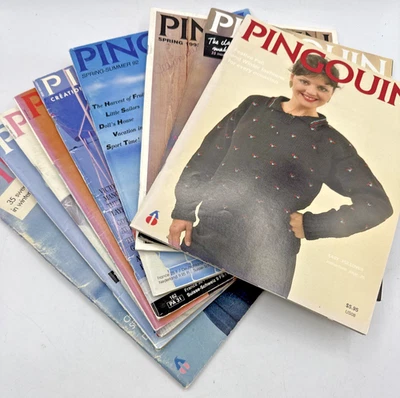 Pingouin Knitting Magazine Lot of 9 - 1980's 1990's - Image 1 of 4