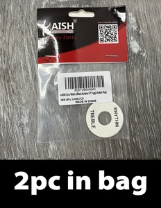 2 Stück Kaish K841 weiß mit schwarzem LP Kippschalter Platte Waschmaschine Rhythmus Höhenring - Bild 1 von 5