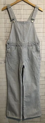 Mono vaquero a rayas blanco azul claro de Zara para mujer S Foto 1 de 4