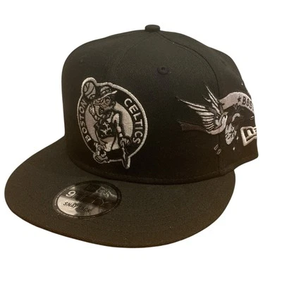 Boston Celtics New Era 9FIFTY City Art Negro Snapback Gorra Ajustable OSFM Foto 1 de 4