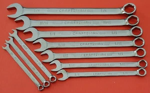 NEW Craftsman OVERDRIVE 10 Piece SAE Combination Wrench Set 1/4" to 3/4" - Bild 1 von 17