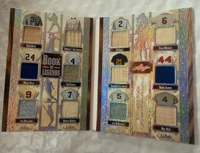 2025 Leaf History Book Legends Ruth Mays Williams Mantle Cobb Aaron /3 Game Used - Image 1 of 4