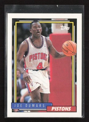 1992-93 Topps Gold #347 Joe Dumars Detroit Pistons Near Mint or Better - Image 1 of 2