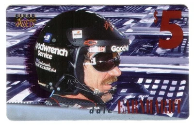 Clear Assets 1996: $5. Dale Earnhardt (Card #4 of 20) Phone Card - Image 1 of 2