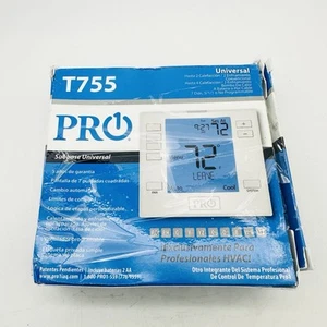 Pro1 Iaq T755 Non-Programmable Thermostat, 7, 5-1-1 Programs, 3 H 2 C, Wall - Picture 1 of 4
