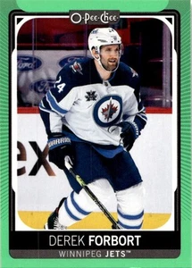 2021-22 O-PEE-CHEE NEON VERDE BORDO DEREK FORBORT /50 GETTI WINNIPEG #254 - Foto 1 di 2
