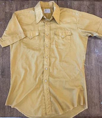 Camisa Western De Colección H Bar C RanchWear Prensa Permanente Botón Cola Larga, Foto 1 de 4