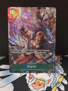 One Piece TCG English OP13-028 Shanks Alt Art Parallel - Picture 1 of 2