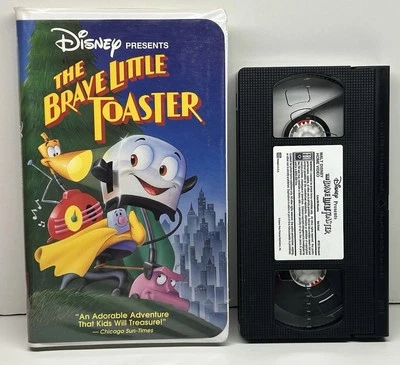 Disney’s The Brave Little Toaster VHS 1991 Video Tape OOP White Paper Label Rare - Image 1 of 4