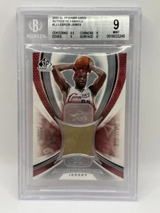 2005-06 SP Game Used Authentic Fabrics #AFLJ LeBron James - PSA 9 - Picture 1 of 5