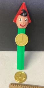 Pez Sparefroh Custom Fantasy, 2 Gold Coin’s No Feet Vintage NO PEZ INCLUDED - Picture 1 of 6