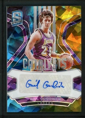2023-24 GAIL GOODRICH 35/49 AUTO PANINI SPECTRA CATALYSTS ICE AUTOGRAPHS - Image 1 of 2
